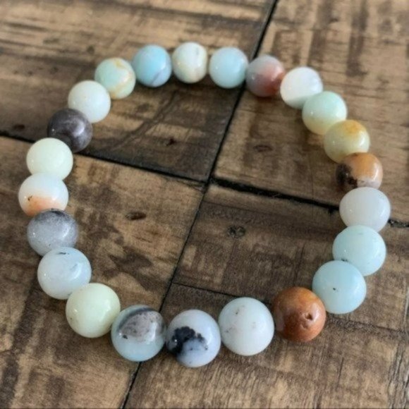 goddess zodiac Other - 8mm Mixed Amazonite Chakra Stretch Bracelet